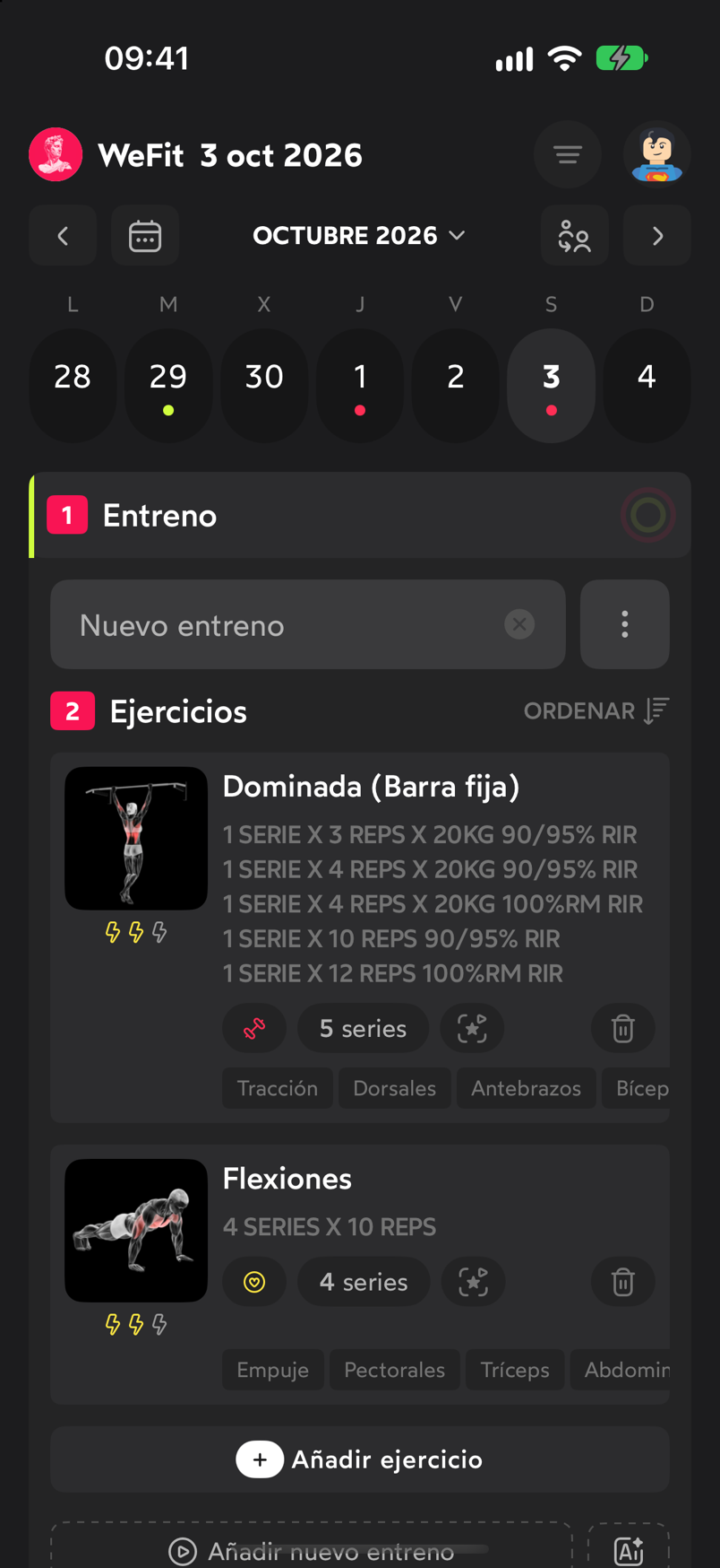 Tarjeta de la Dominada en Hoy con el resumen de sus cinco series